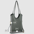 Genuine Calf Leather Tote Bag – Italian Made, Crossbody & Shoulder Carry