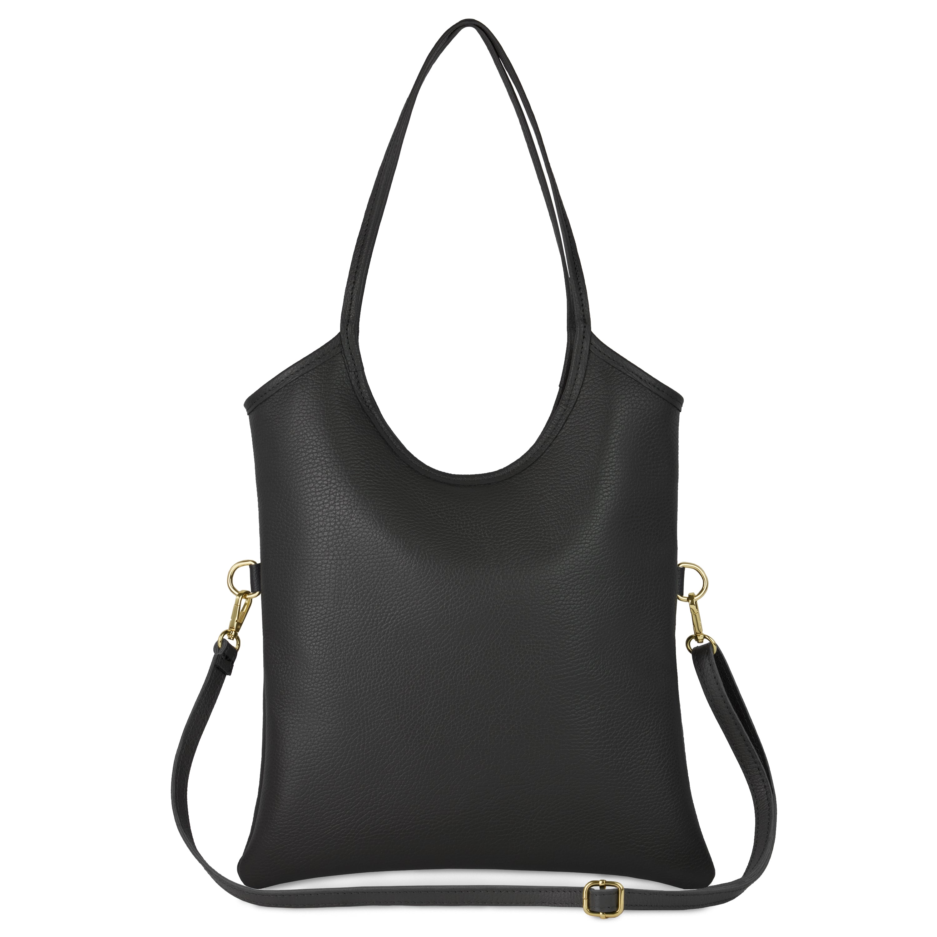 Genuine Calf Leather Tote Bag – Italian Made, Crossbody & Shoulder Carry