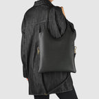 Genuine Calf Leather Tote Bag – Italian Made, Crossbody & Shoulder Carry