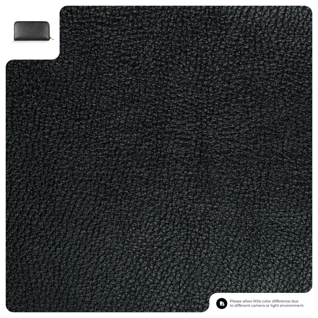 Italian Metallic Calf Leather Zip Wallet | 18 Card Slots | Handmade in Italy