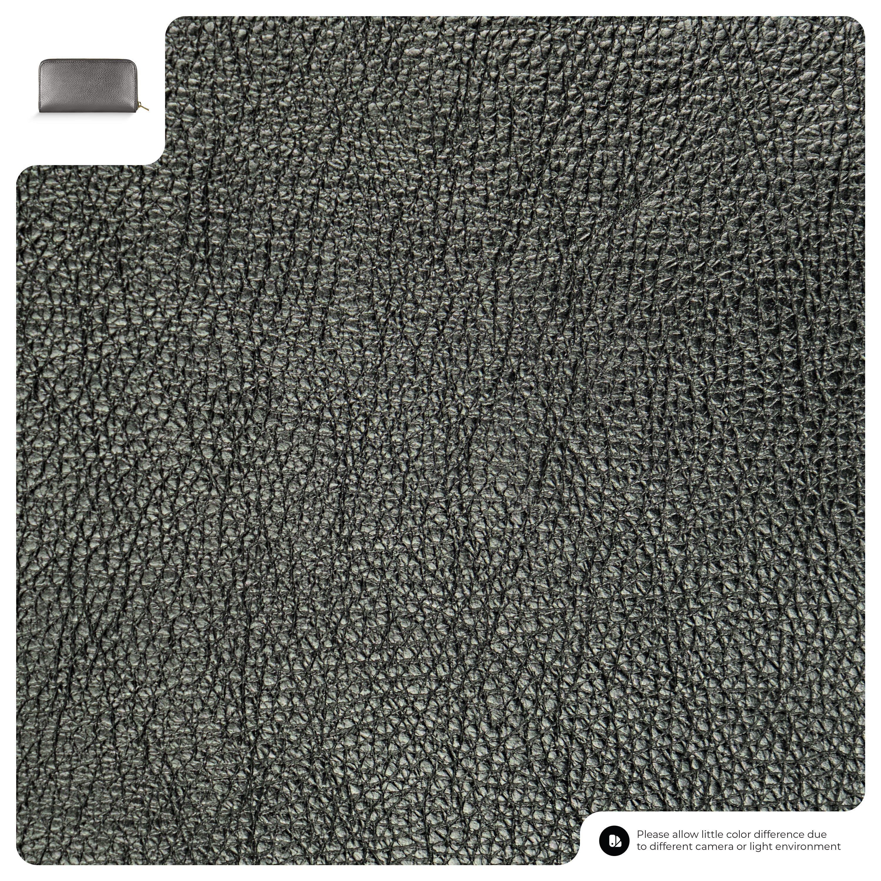 Italian Metallic Calf Leather Zip Wallet | 18 Card Slots | Handmade in Italy