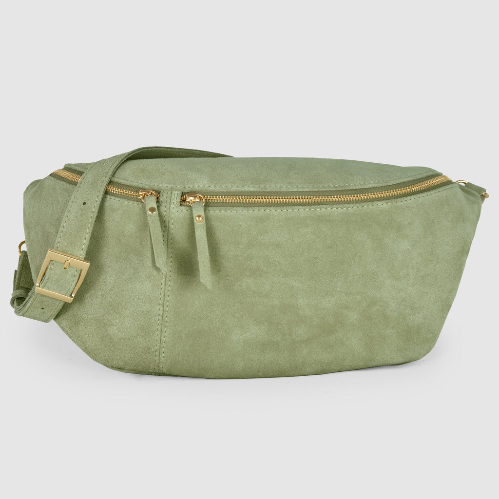 Italian Genuine Suede Crossbody Bag | Handcrafted Leather Purse