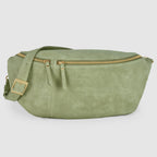 Italian Genuine Suede Crossbody Bag | Handcrafted Leather Purse
