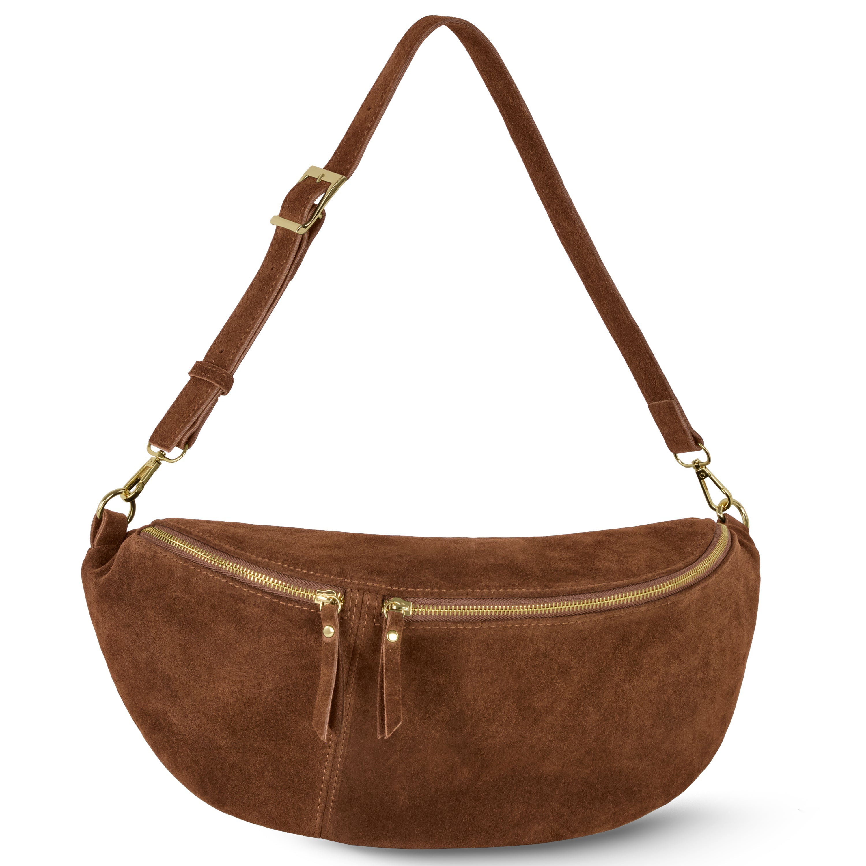 Italian Genuine Suede Crossbody Bag | Handcrafted Leather Purse