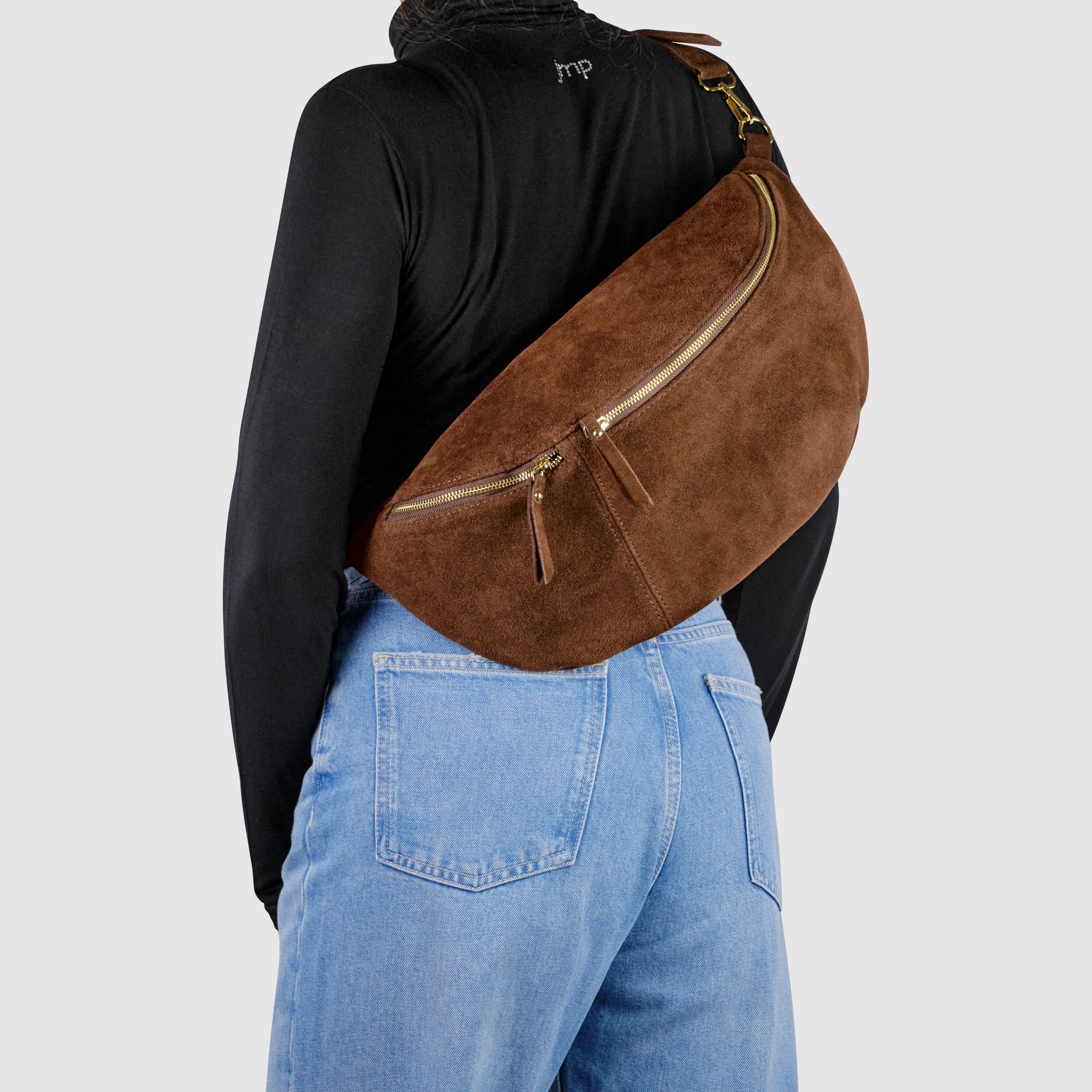 Italian Genuine Suede Crossbody Bag | Handcrafted Leather Purse