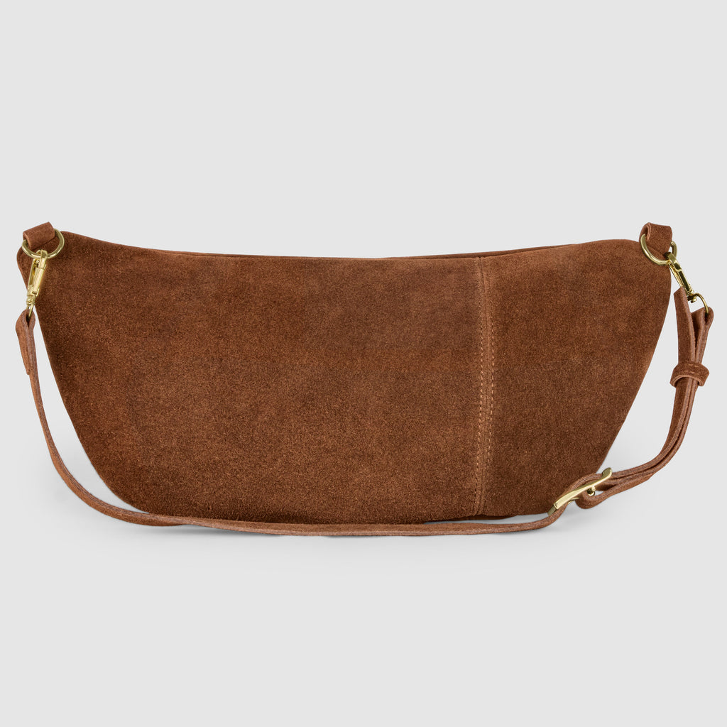 Italian Genuine Suede Crossbody Bag | Handcrafted Leather Purse