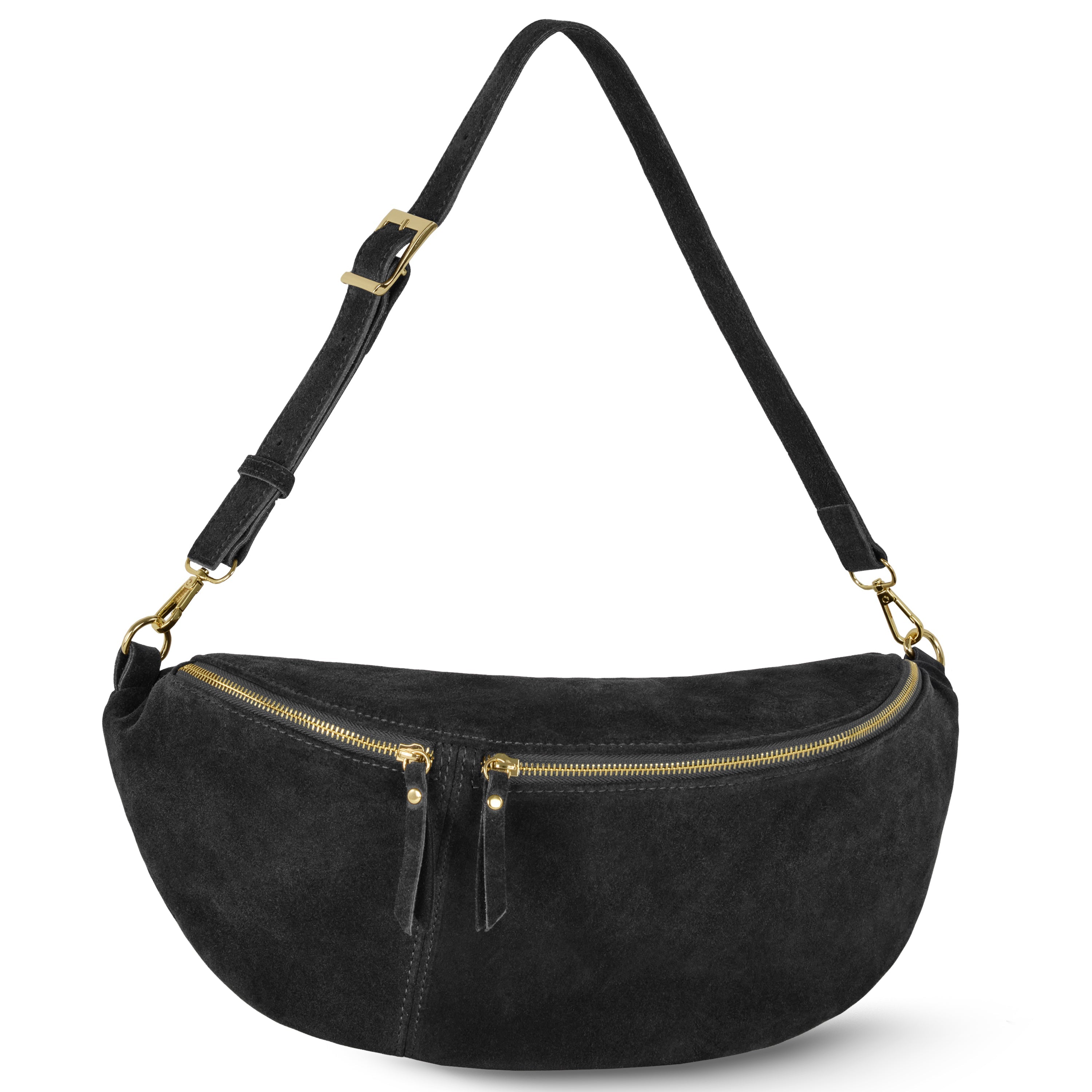 Italian Genuine Suede Crossbody Bag | Handcrafted Leather Purse
