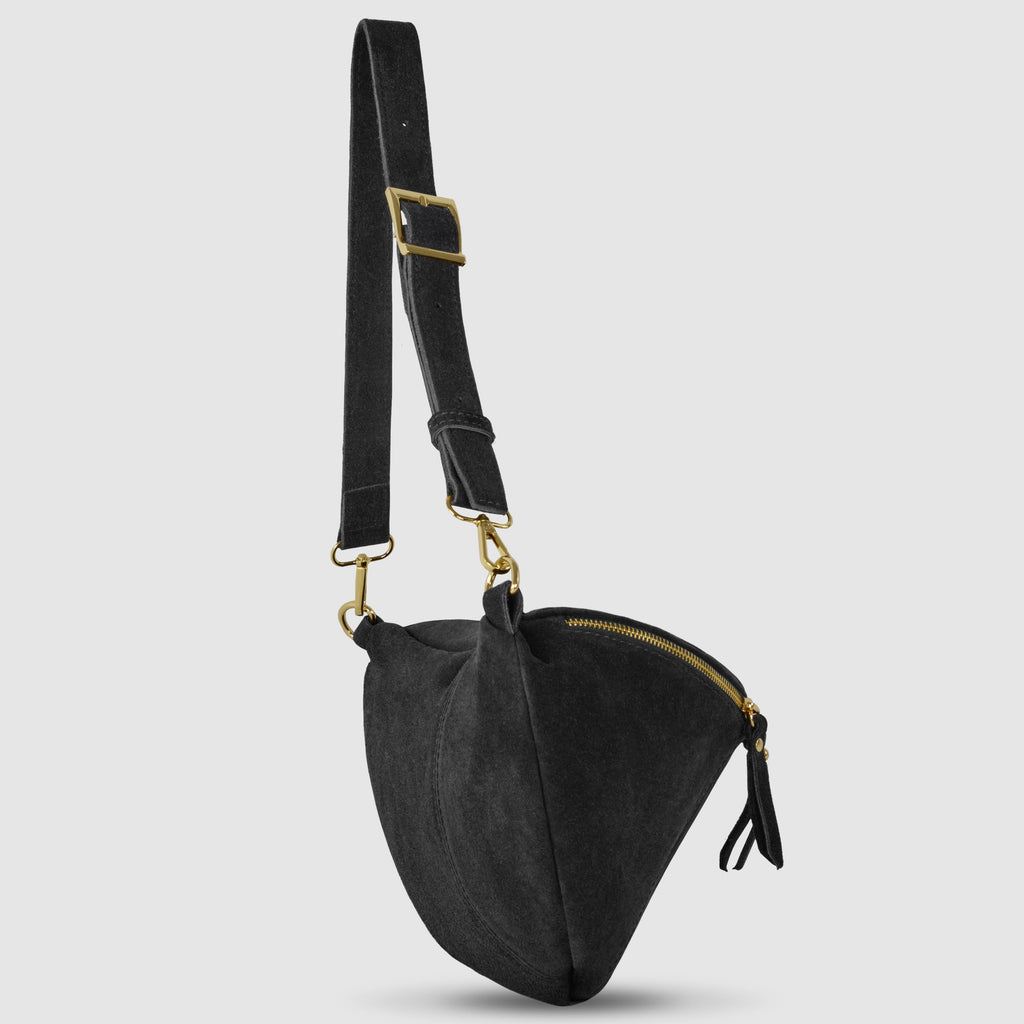 Italian Genuine Suede Crossbody Bag | Handcrafted Leather Purse