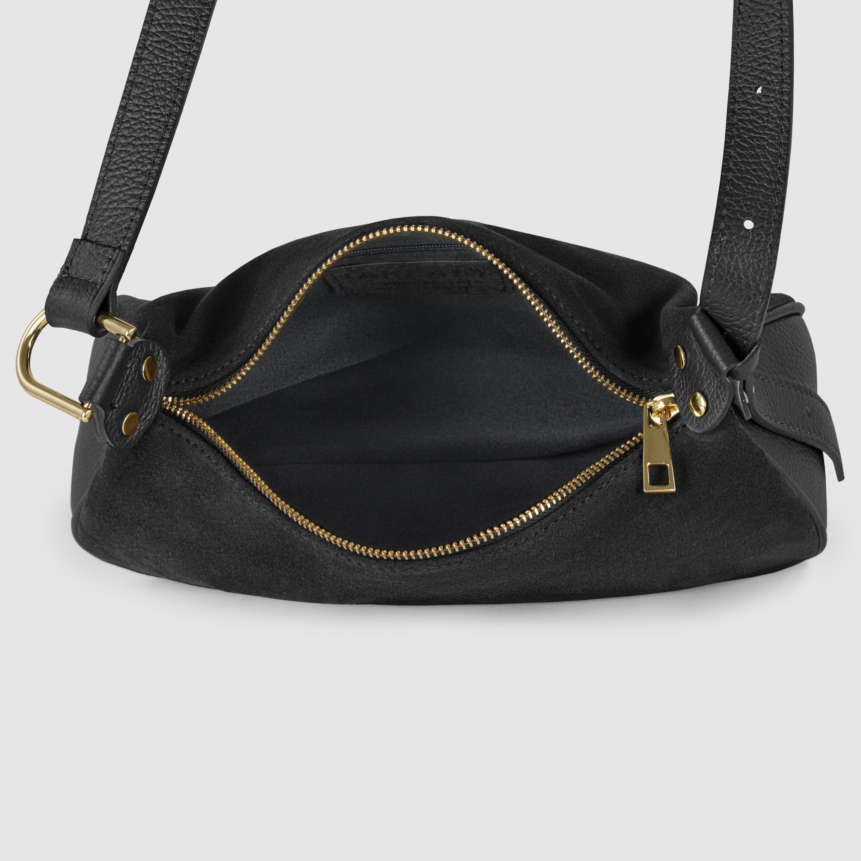 Genuine Leather Suede Crossbody Bag – Italian Shoulder Handmade Handbags