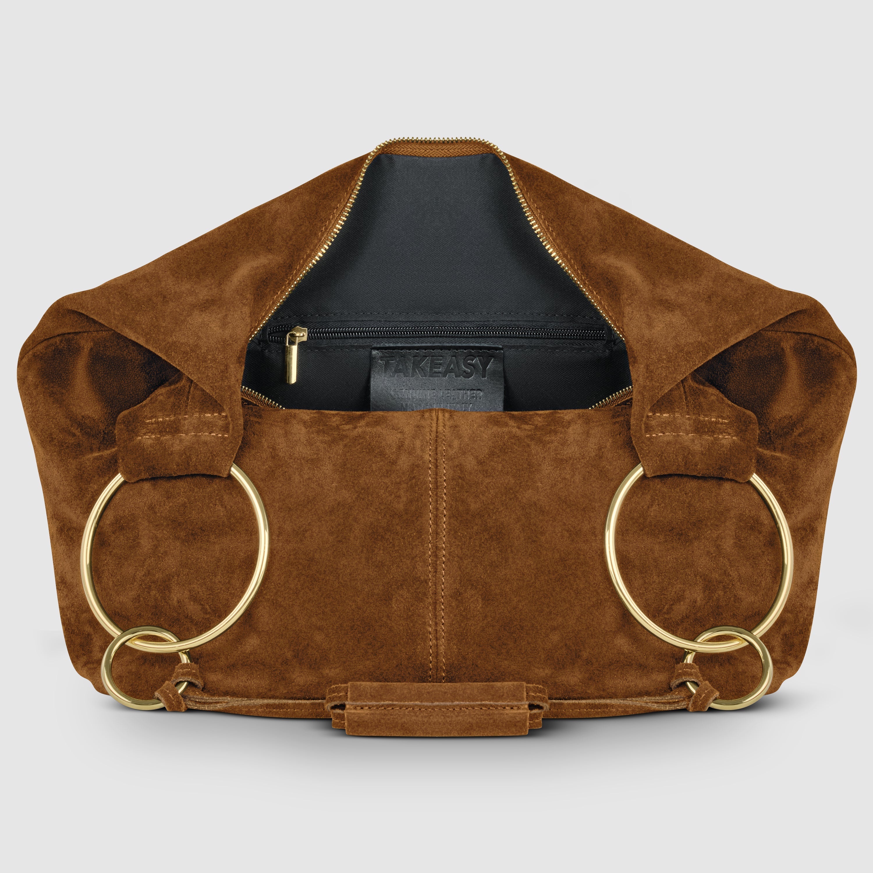 Genuine Suede Hobo Bag – Italian Handmade Leather Shoulder Bag