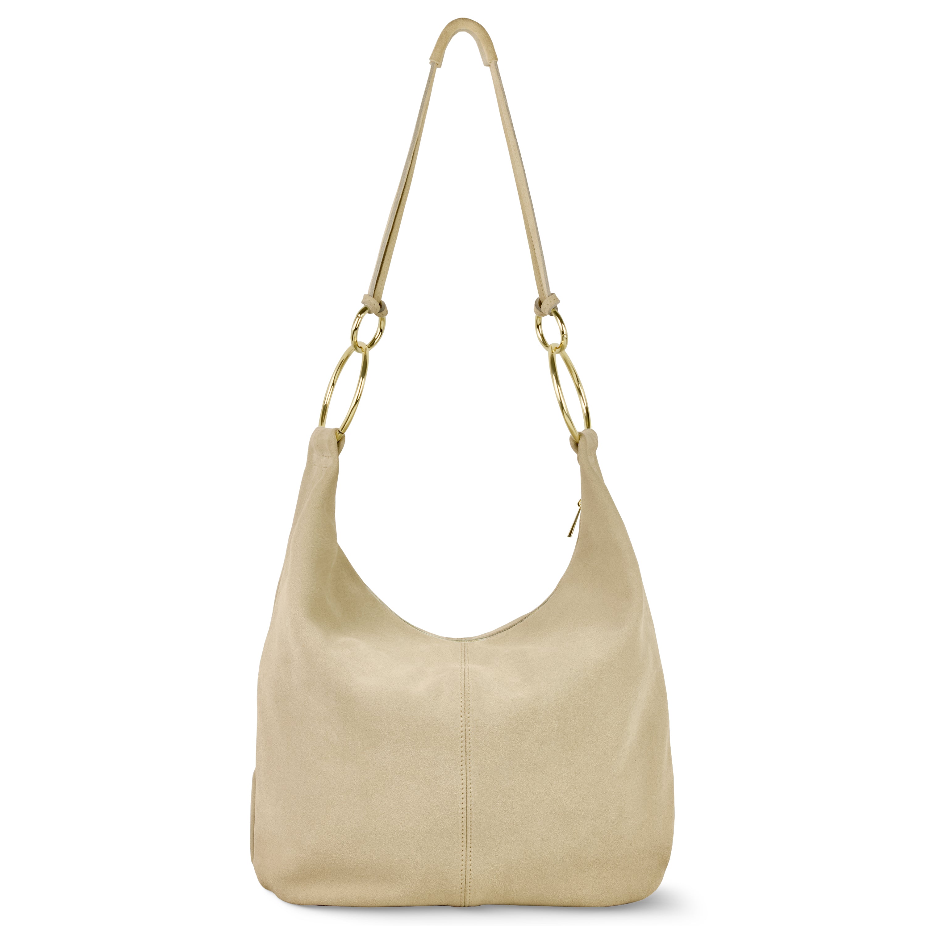 Genuine Suede Hobo Bag – Italian Handmade Leather Shoulder Bag