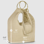 Genuine Suede Hobo Bag – Italian Handmade Leather Shoulder Bag