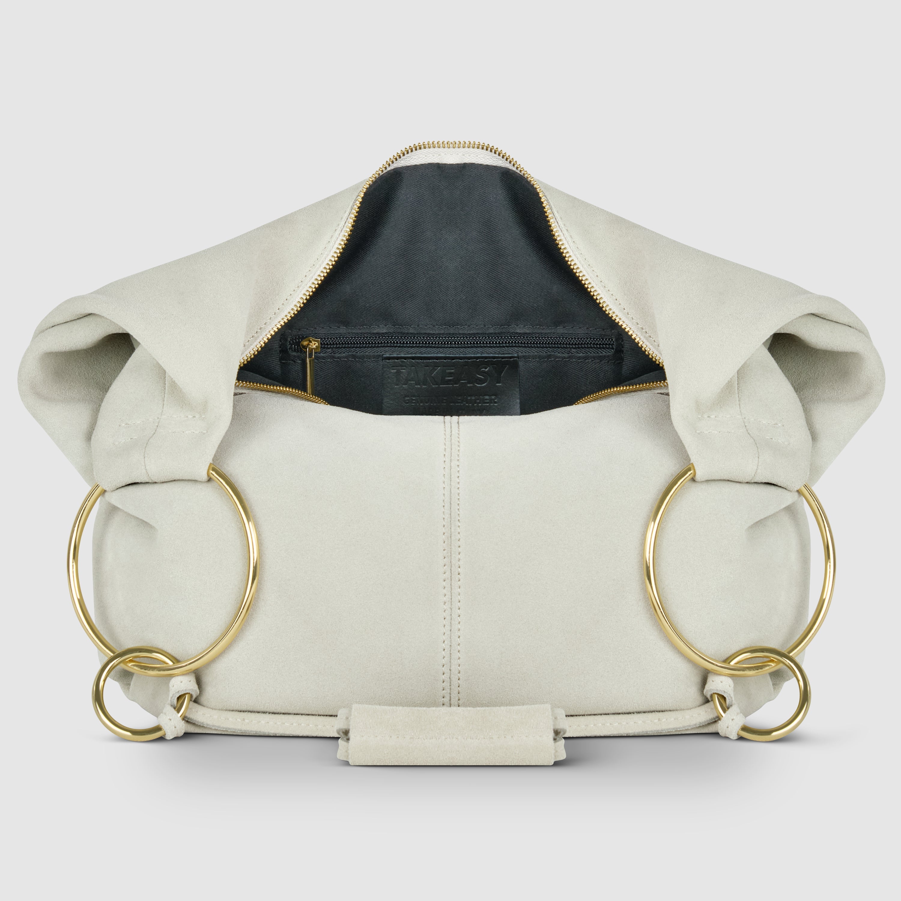 Genuine Suede Hobo Bag – Italian Handmade Leather Shoulder Bag