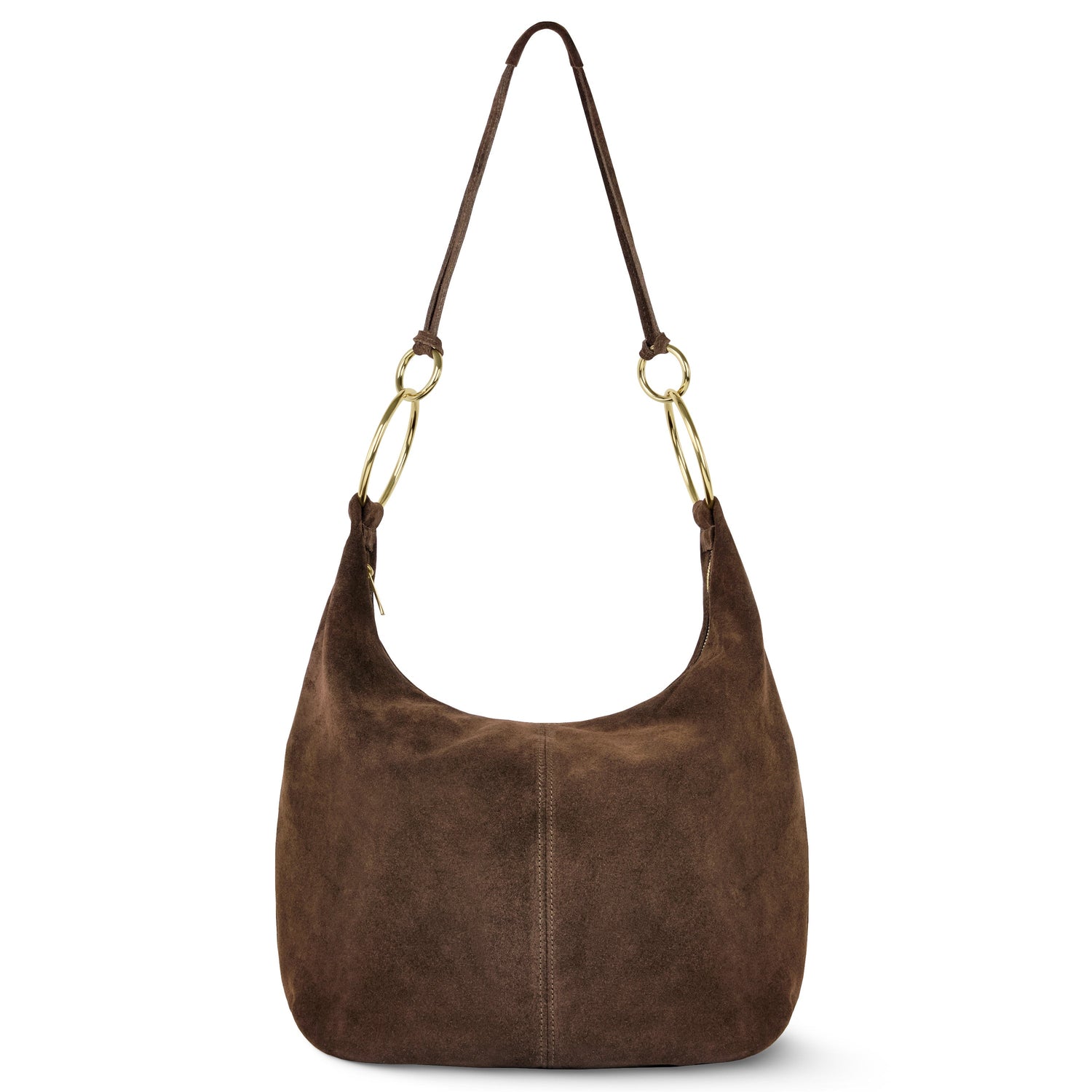 Genuine Suede Hobo Bag – Italian Handmade Leather Shoulder Bag