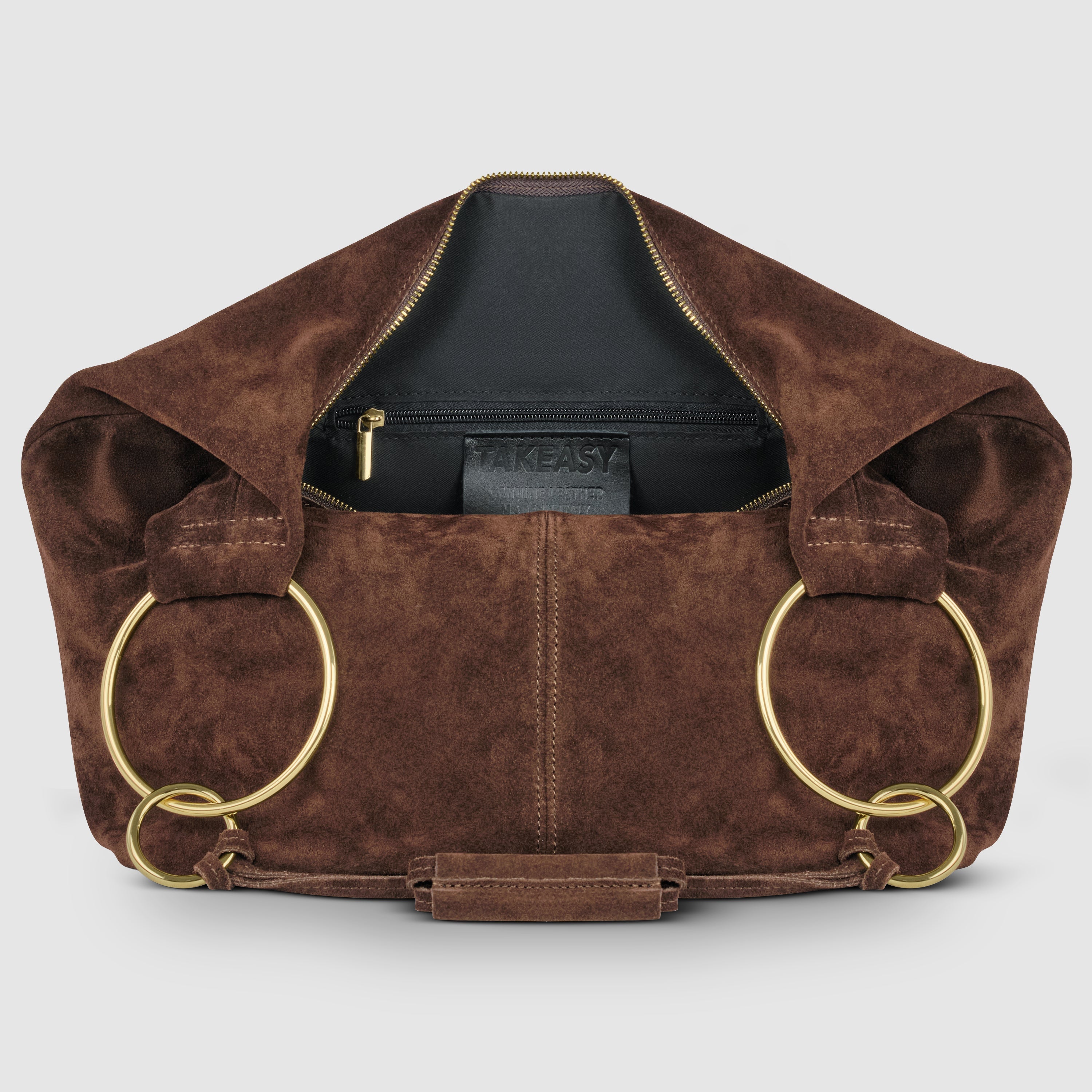 Genuine Suede Hobo Bag – Italian Handmade Leather Shoulder Bag