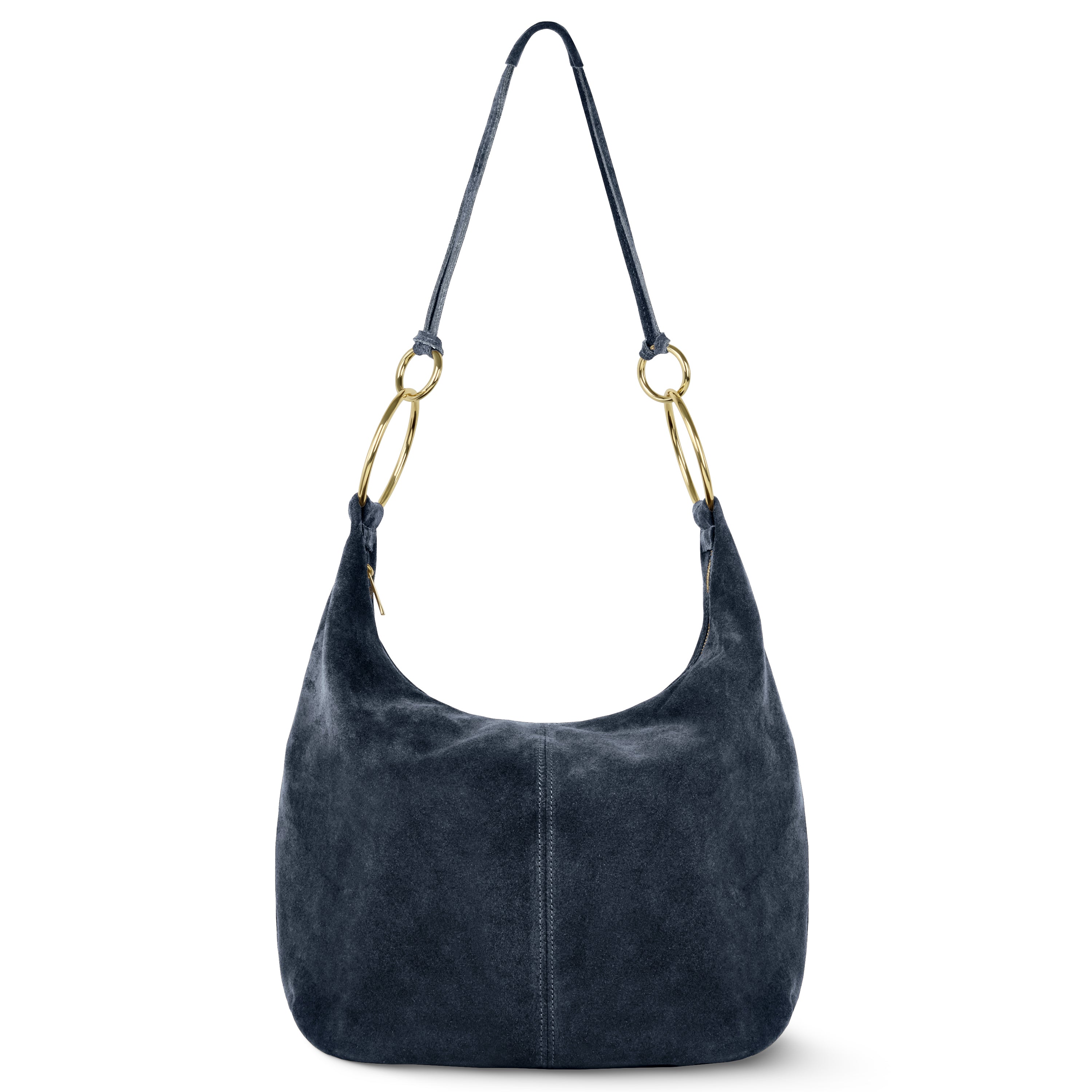 Genuine Suede Hobo Bag – Italian Handmade Leather Shoulder Bag