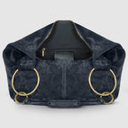 Genuine Suede Hobo Bag – Italian Handmade Leather Shoulder Bag