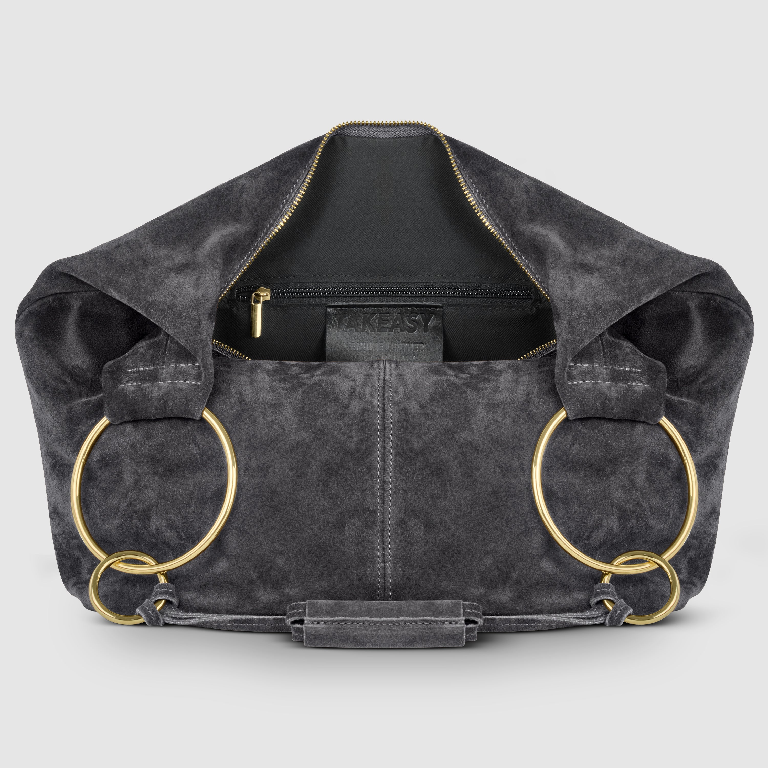Genuine Suede Hobo Bag – Italian Handmade Leather Shoulder Bag