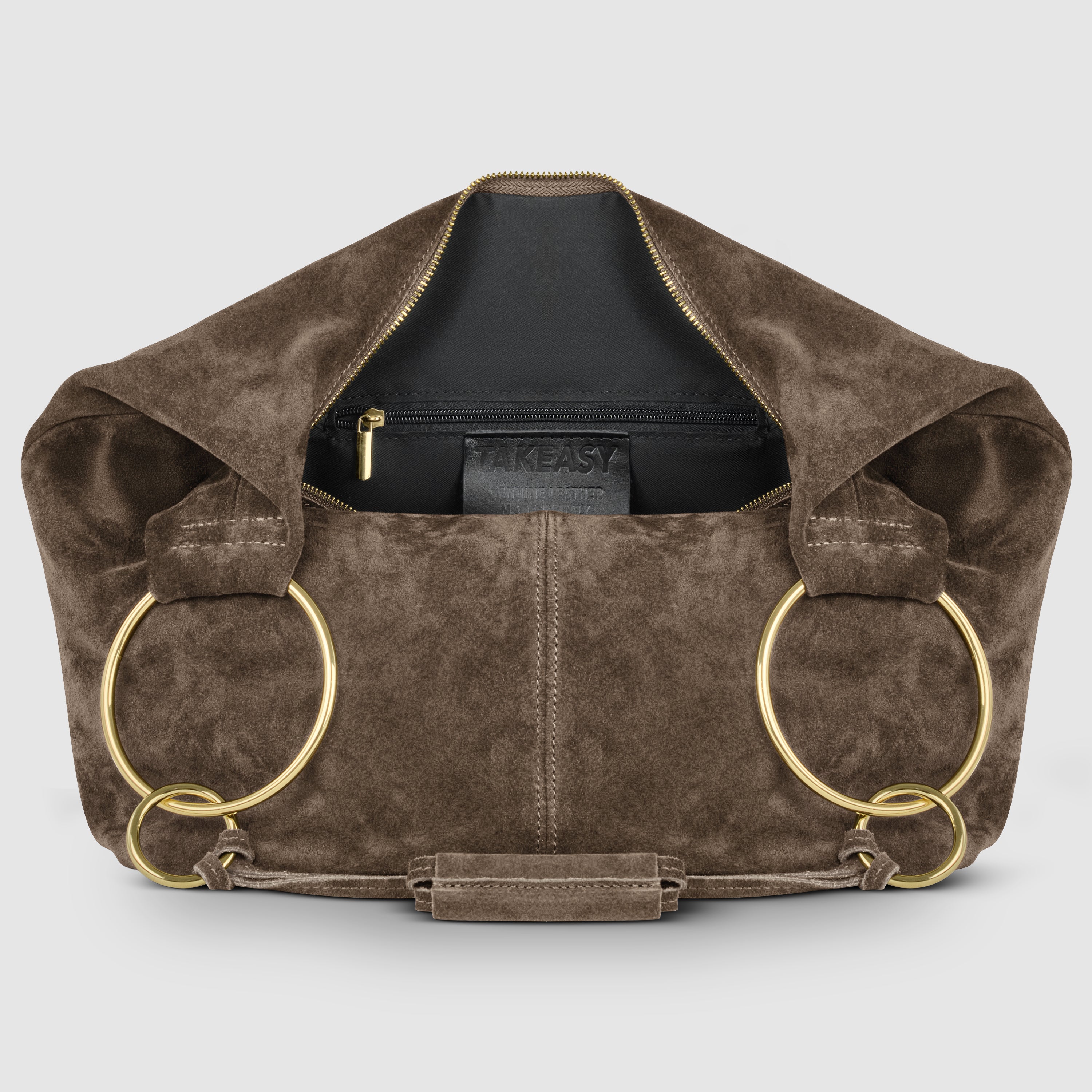 Genuine Suede Hobo Bag – Italian Handmade Leather Shoulder Bag