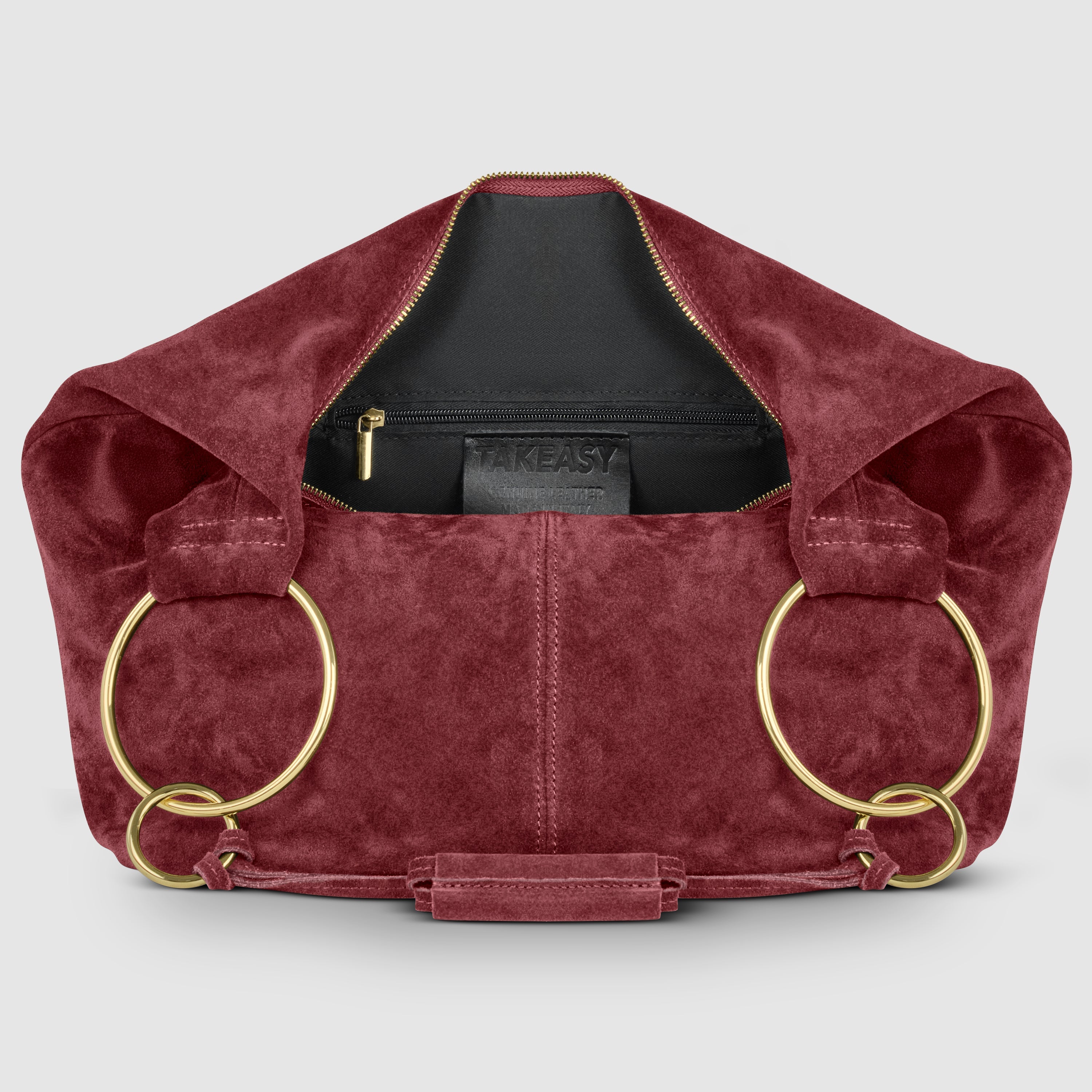 Genuine Suede Hobo Bag – Italian Handmade Leather Shoulder Bag