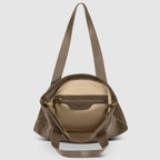 Italian Suede Leather Tote Bag – Spacious Shoulder Bag Made in Italy
