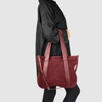 Italian Suede Leather Tote Bag – Spacious Shoulder Bag Made in Italy