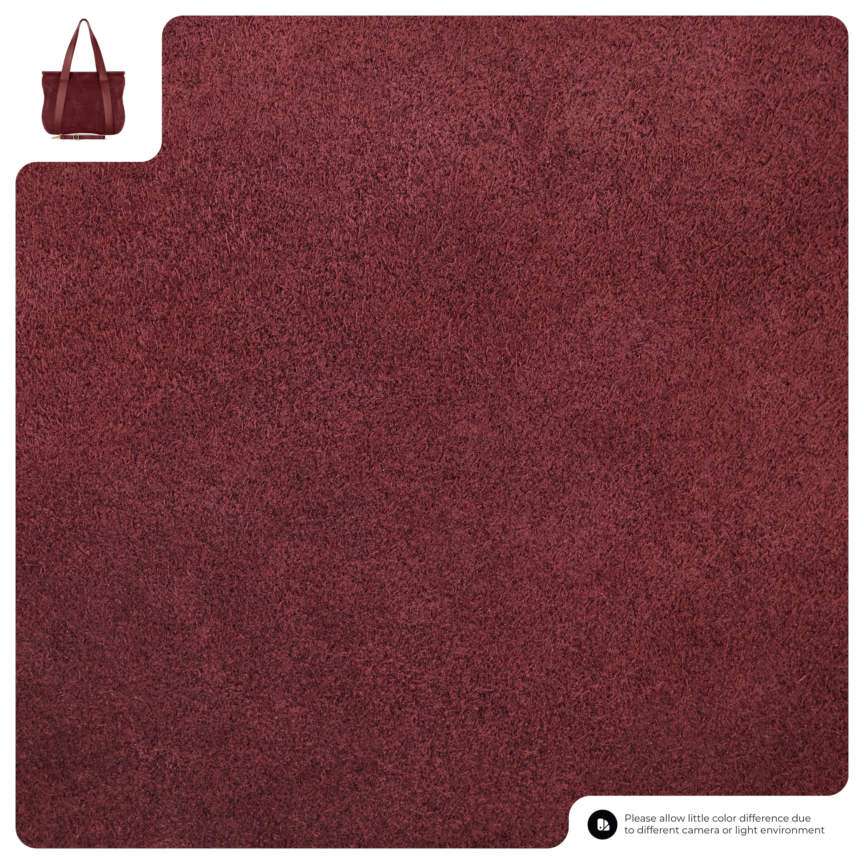 Italian Suede Leather Tote Bag – Spacious Shoulder Bag Made in Italy