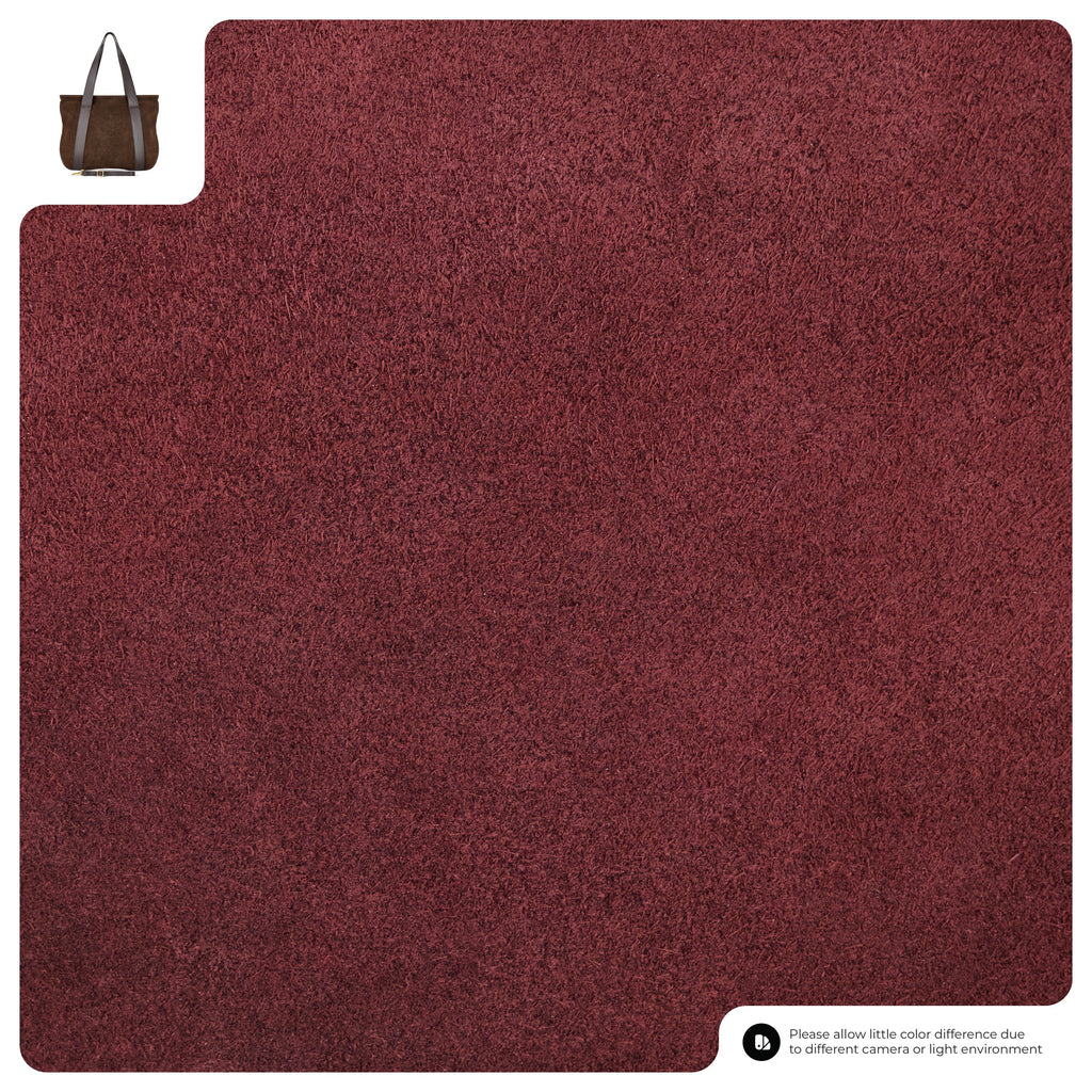 Italian Suede Leather Tote Bag – Spacious Shoulder Bag Made in Italy