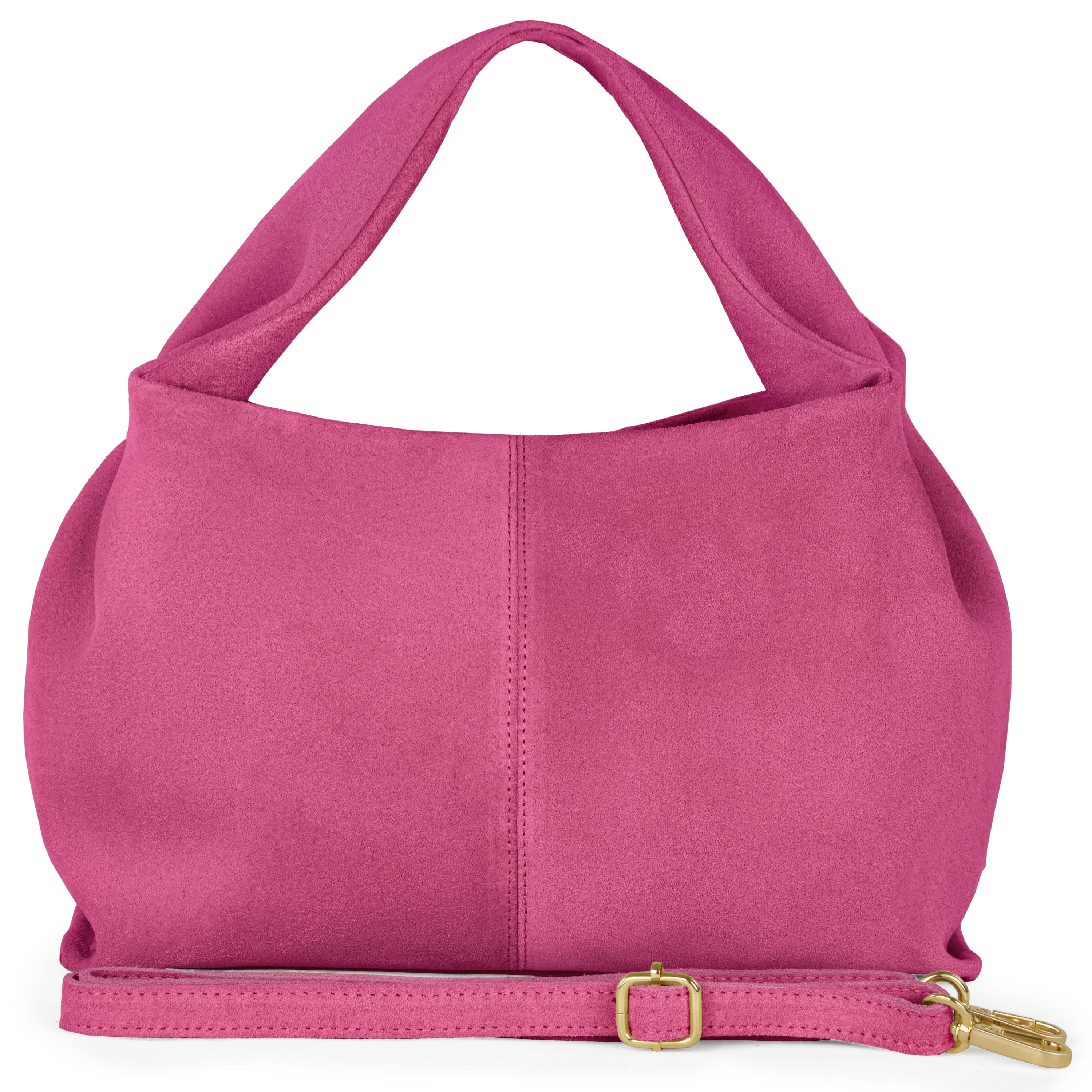 Genuine Suede Leather Shoulder Bag – Handcrafted in Italy