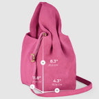 Genuine Suede Leather Shoulder Bag – Handcrafted in Italy