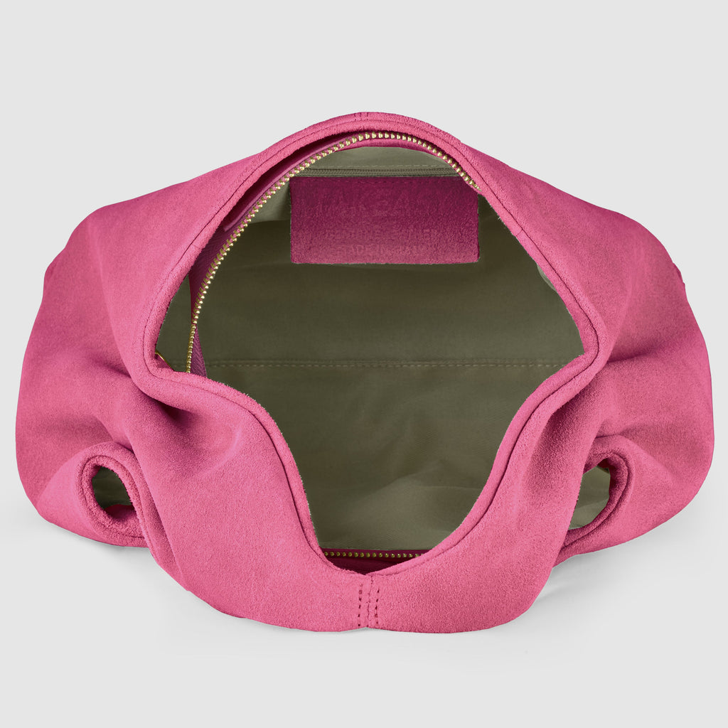 Genuine Suede Leather Shoulder Bag – Handcrafted in Italy