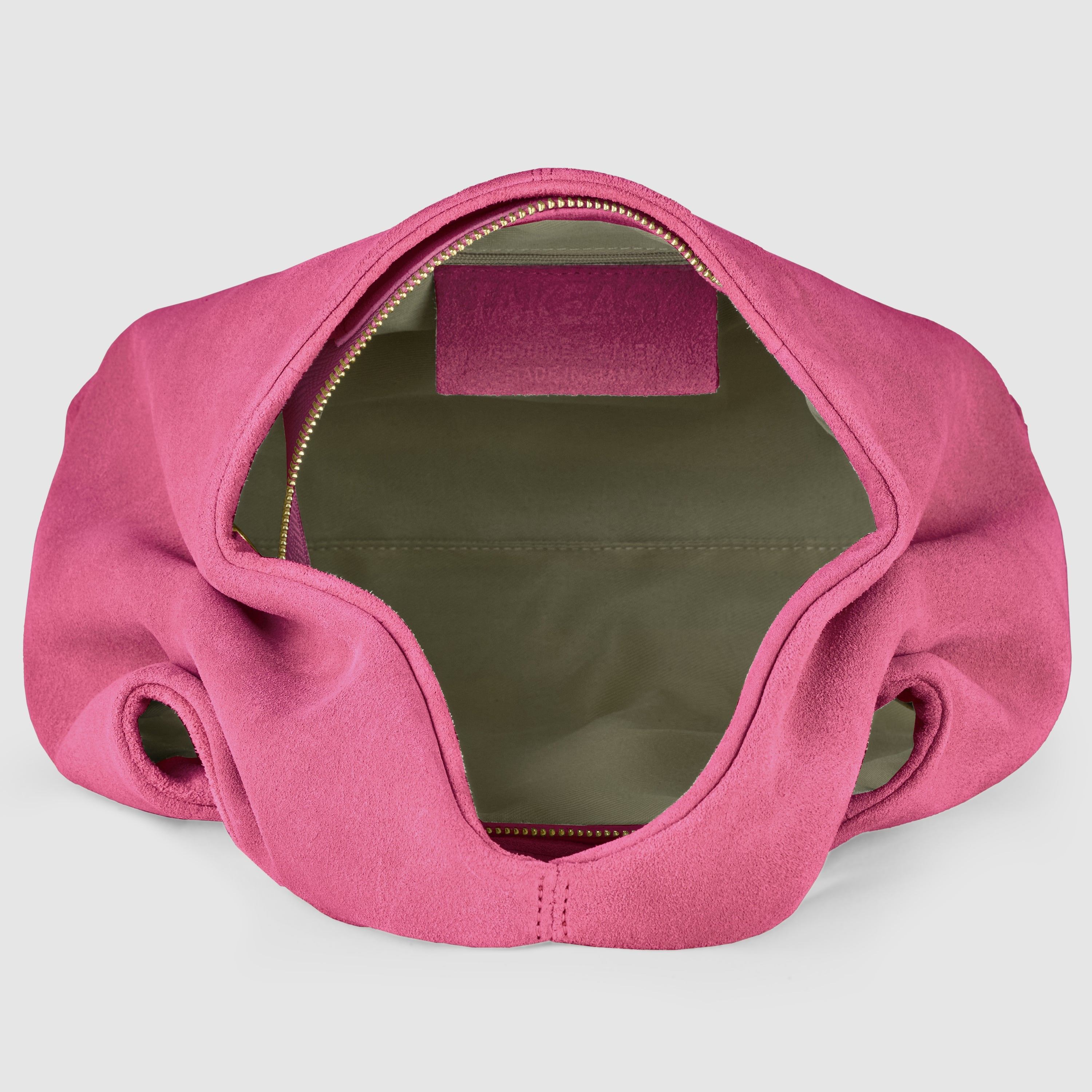 Genuine Suede Leather Shoulder Bag – Handcrafted in Italy