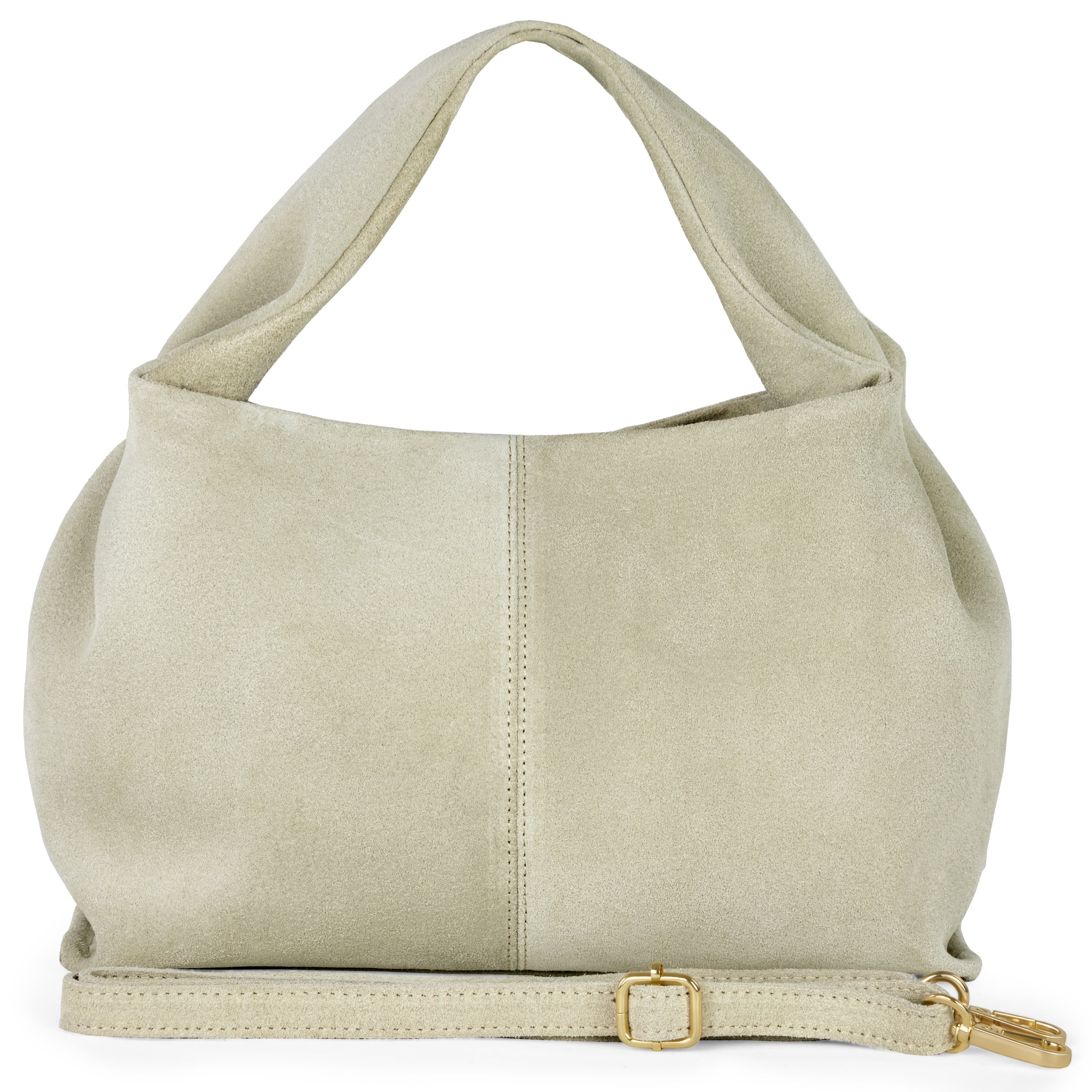 Genuine Suede Leather Shoulder Bag – Handcrafted in Italy