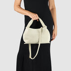 Genuine Suede Leather Shoulder Bag – Handcrafted in Italy