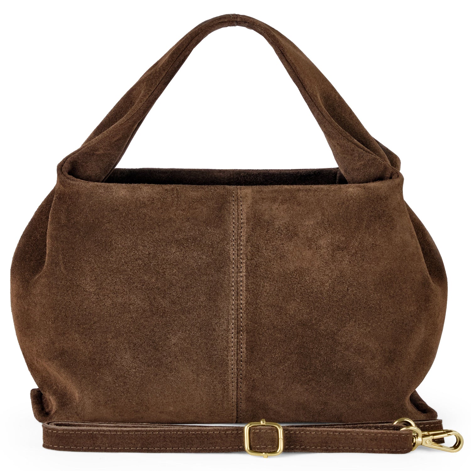Genuine Suede Leather Shoulder Bag – Handcrafted in Italy