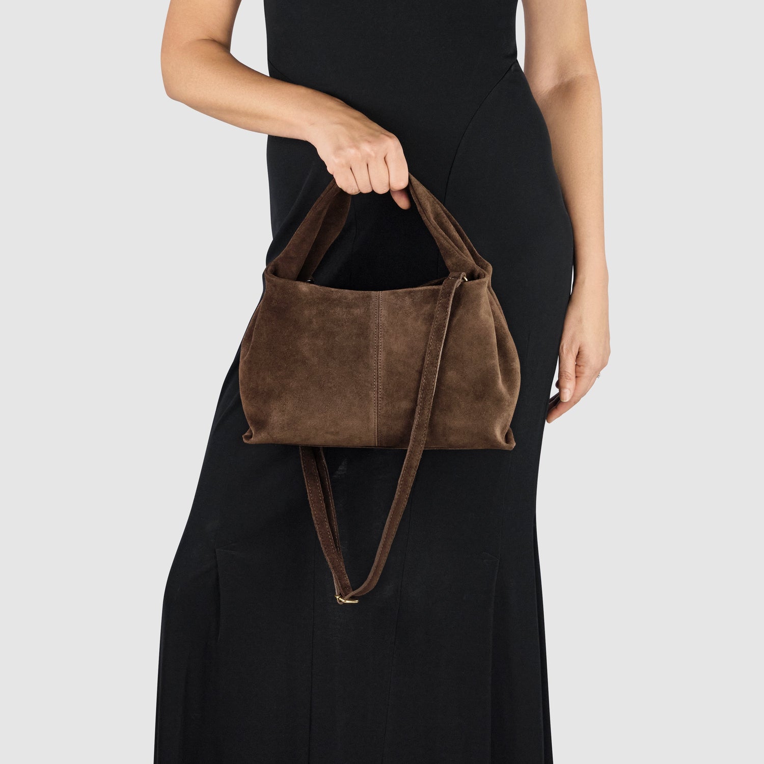 Genuine Suede Leather Shoulder Bag – Handcrafted in Italy