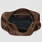 Genuine Suede Leather Shoulder Bag – Handcrafted in Italy
