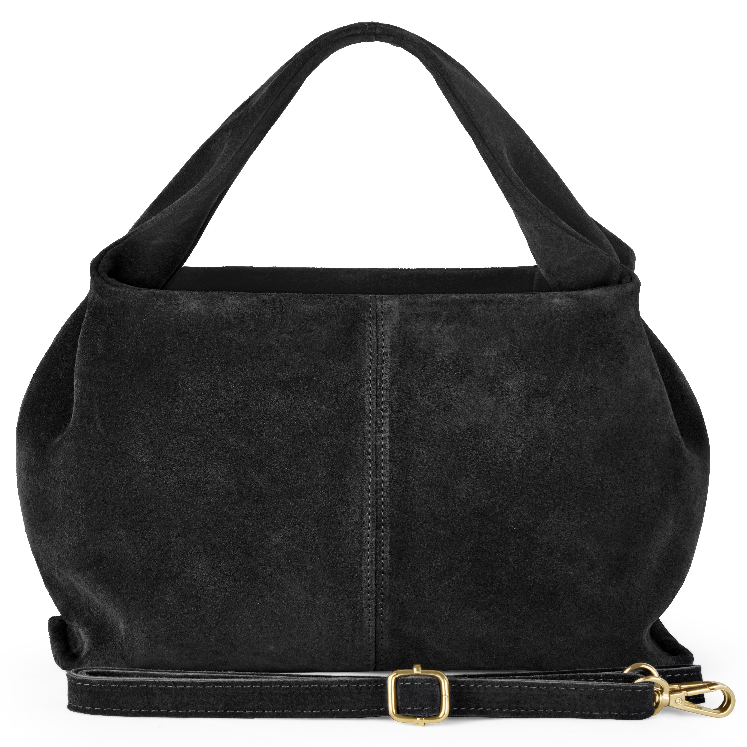 Genuine Suede Leather Shoulder Bag – Handcrafted in Italy