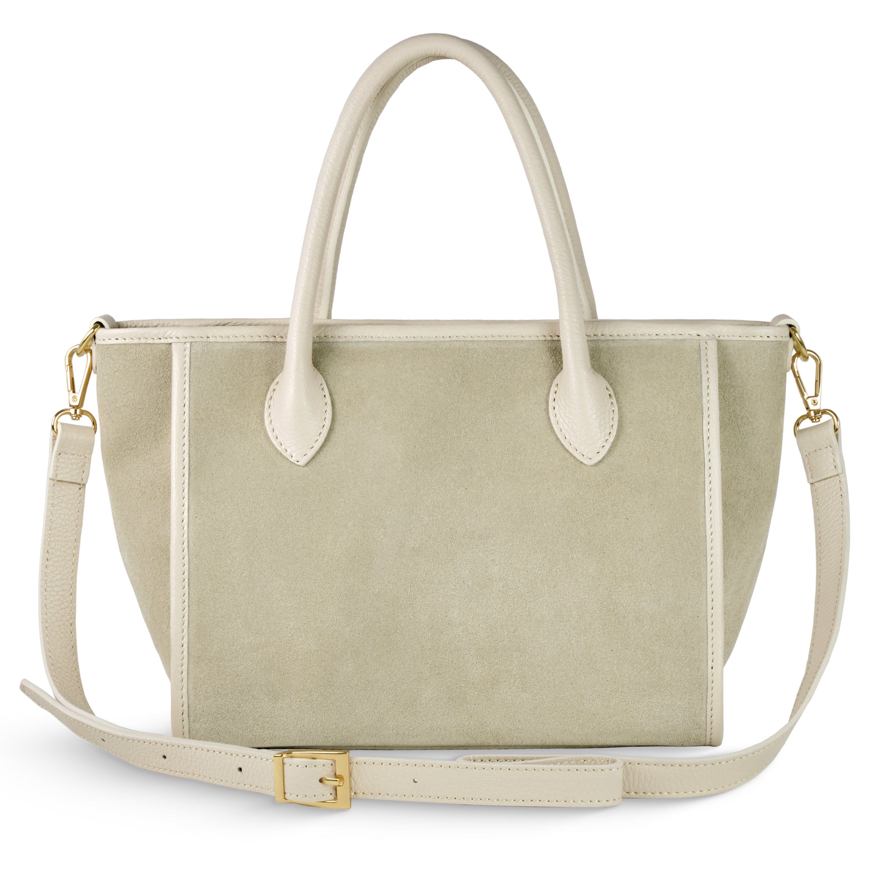 Italian Suede Top Handle Bag – Genuine Leather Crossbody Handbag for Women