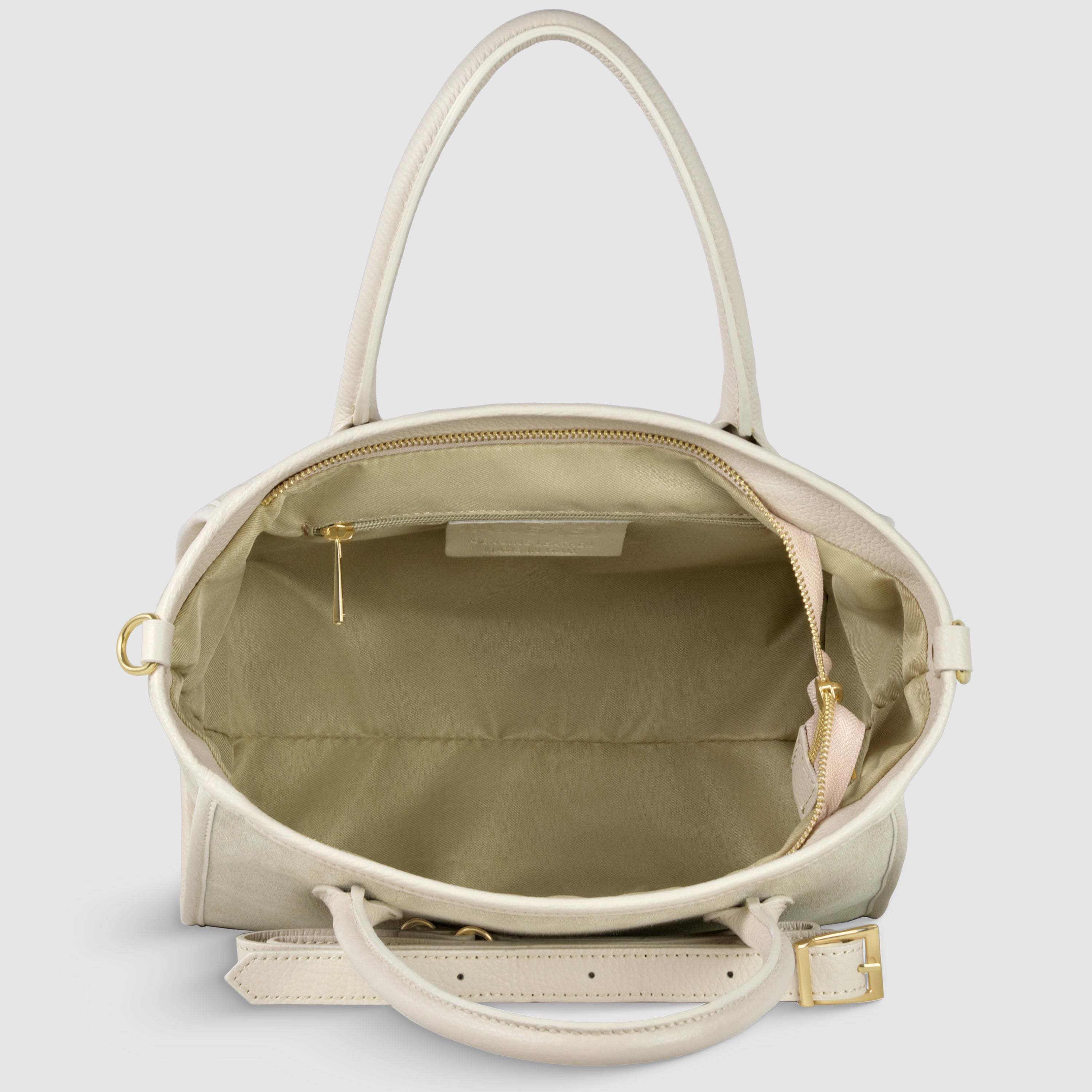 Italian Suede Top Handle Bag – Genuine Leather Crossbody Handbag for Women