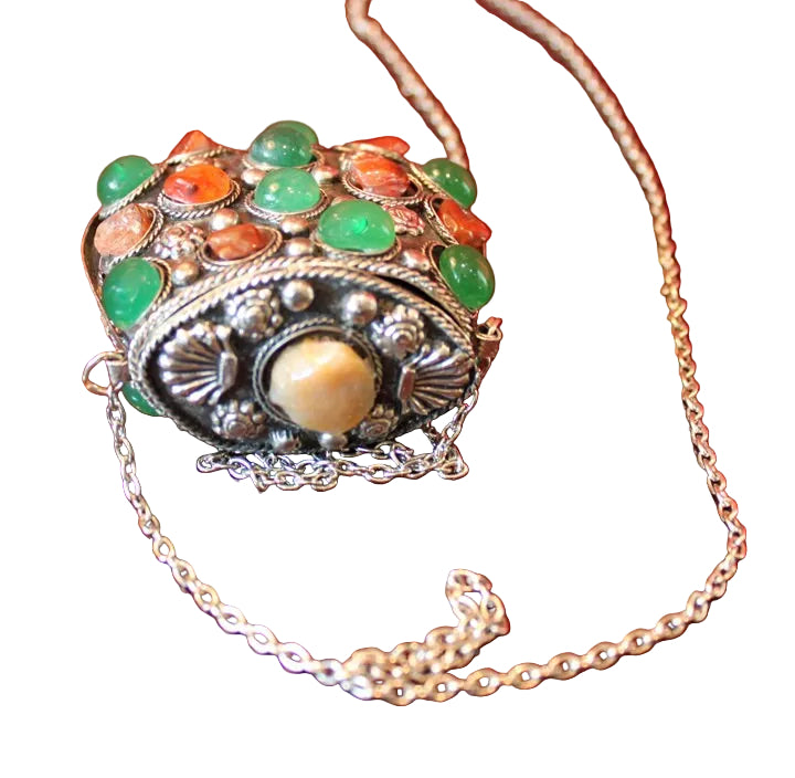 handmade Afghan brass Kuchi tribal pendant necklace

