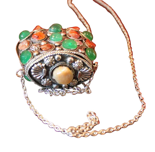 handmade Afghan brass Kuchi tribal pendant necklace

