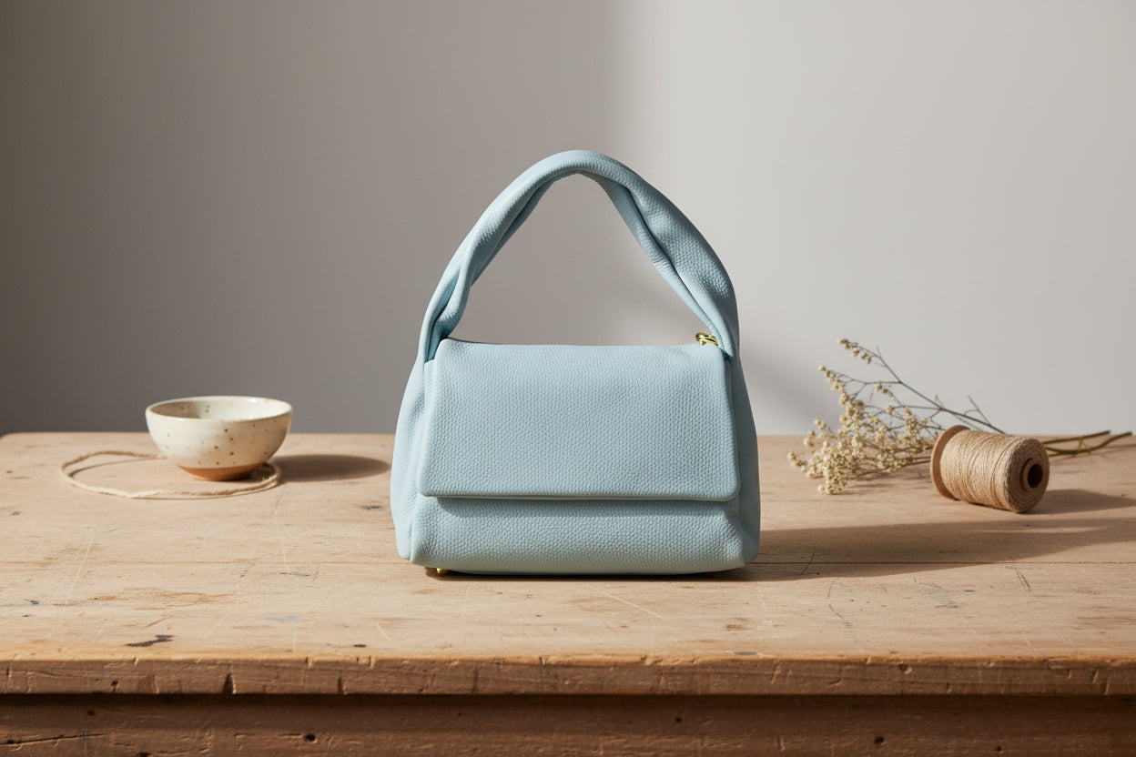 	Luxury genuine leather purse handcrafted
