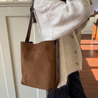 suede leopard print crossbody handbag