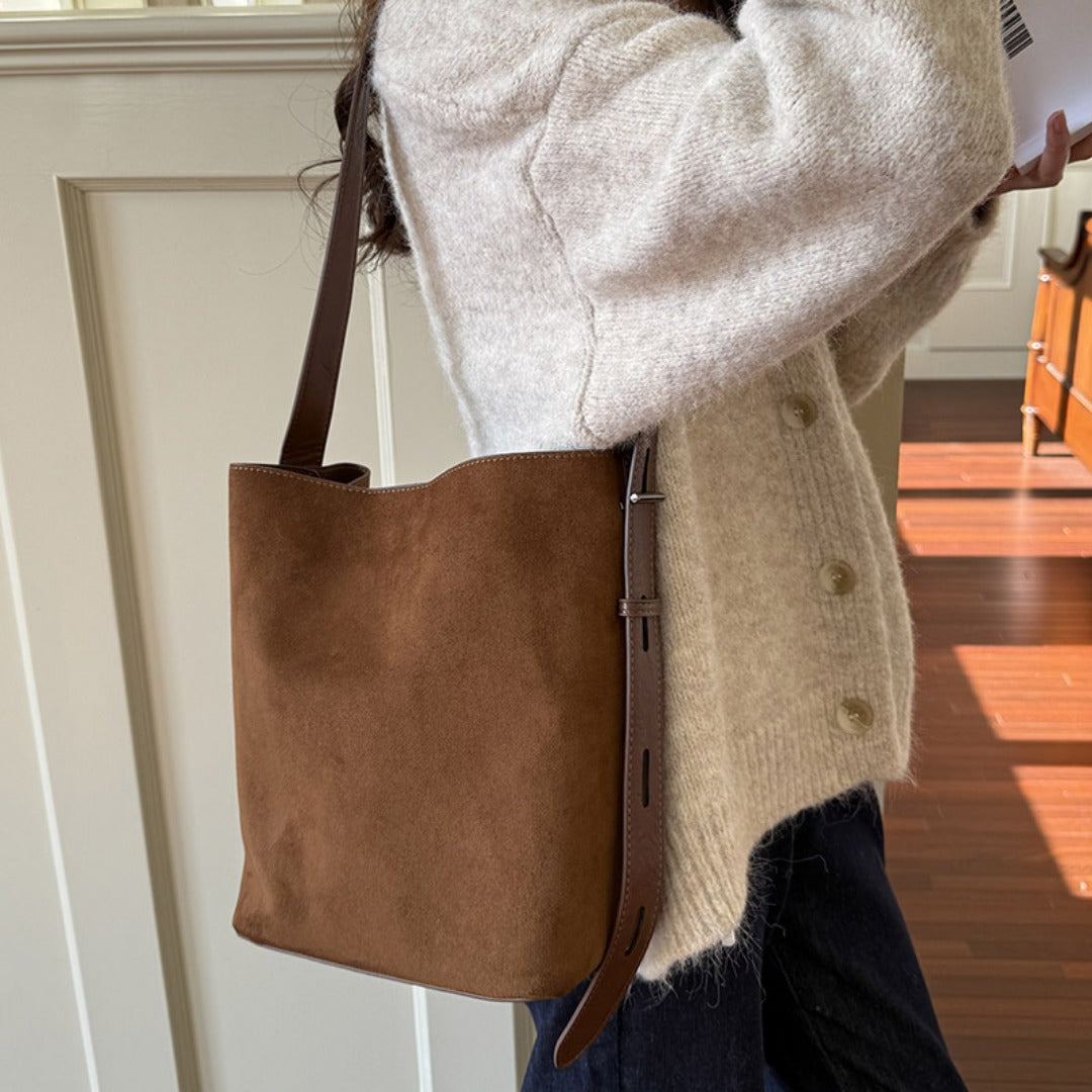 suede leopard print crossbody handbag
