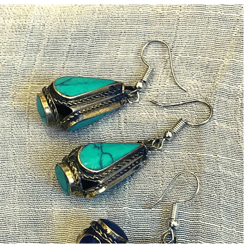 Kuchi Earring Turquoise Pairs